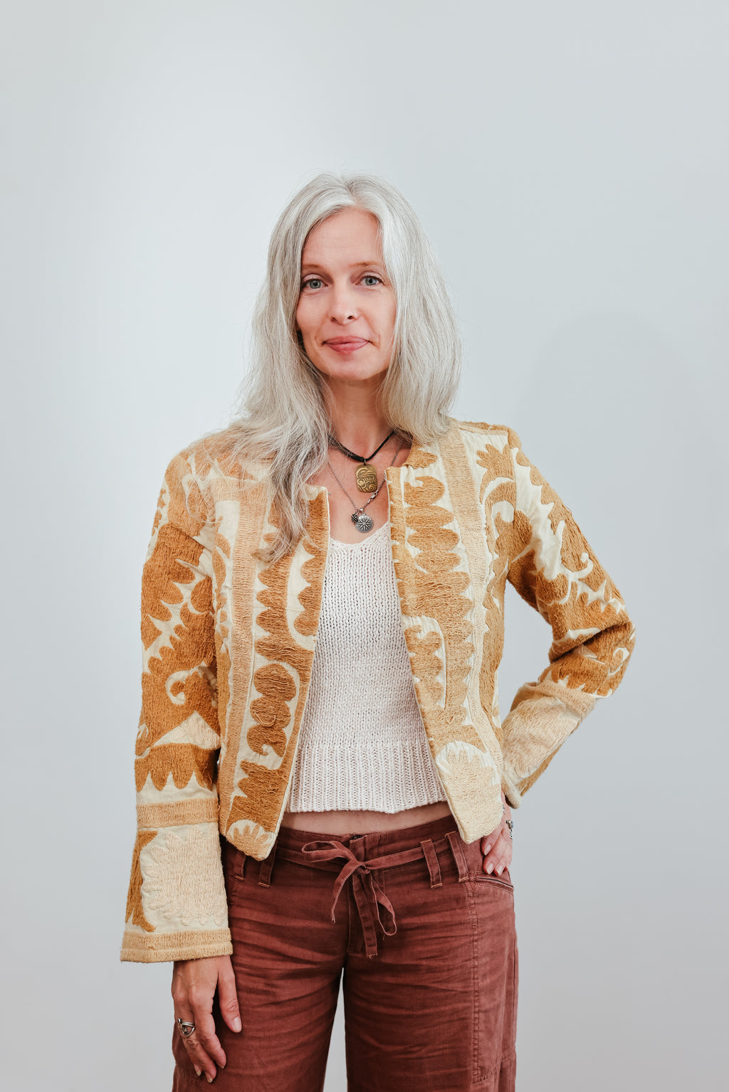 Cropped Suzani Jacket - 1 – aloka